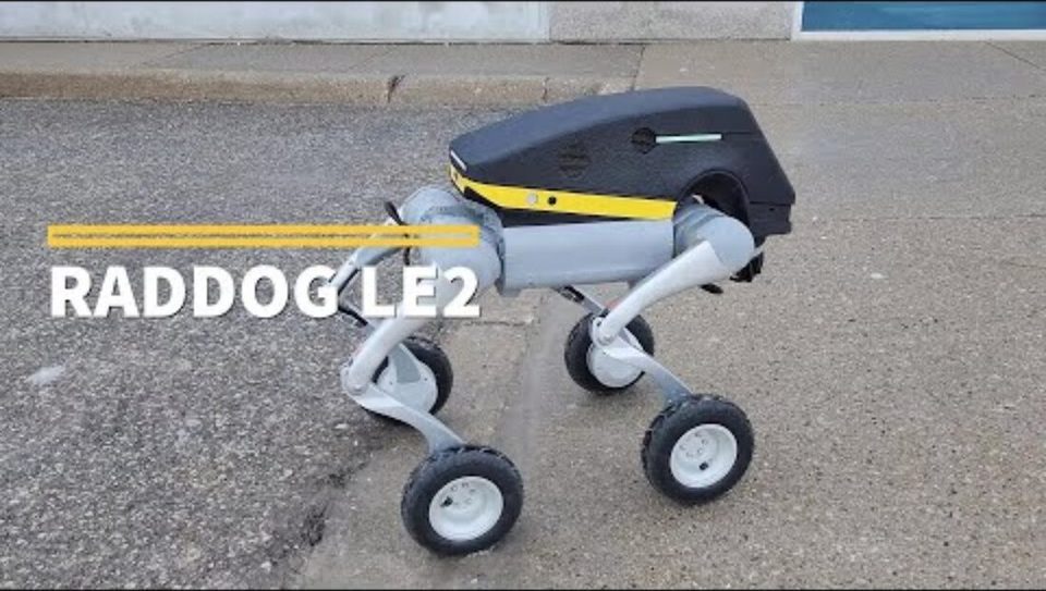 RADDOG 2LE production unit, the law-enforcement variant of the quadruped robot