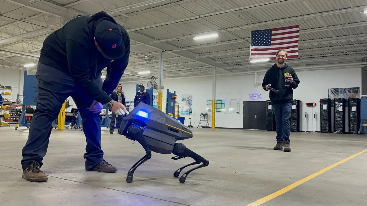 Technician working on RADDOG at the Michigan production facility